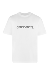 Carhartt Script Logo Graphic T-shirt In White