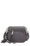 Marc Jacobs Small Recruit Nomad Pebbled Leather Crossbody Bag - Grey In Shadow Gray/silver