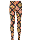 La Doublej Floral-print Stretch-jersey Leggings In Cowgirl Black