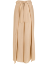 AMIR SLAMA BOX-PLEAT PALAZZO PANTS