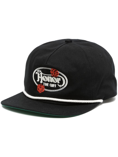 Honor The Gift Logo-embroidered Cap In Black