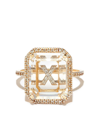 MATEO 14KT YELLOW GOLD X INITIAL DIAMOND RING