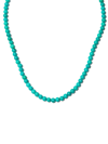 Mateo 14kt Yellow Gold Turquoise Beaded Necklace In Gold