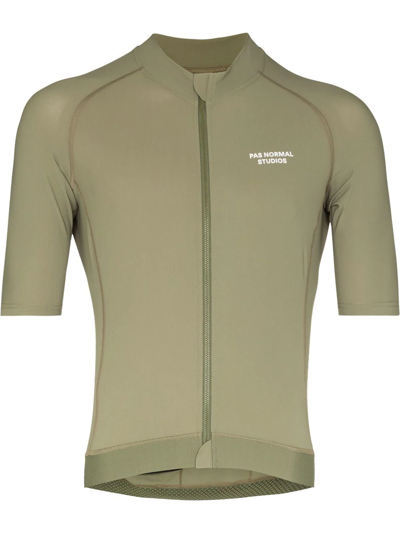 Pas Normal Studios Green Essential Cycling Jersey In Light Olive