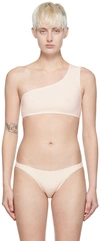 Eres Off-shoulder Tonal-stitching Bikini Top In 1092 Ecume 22e