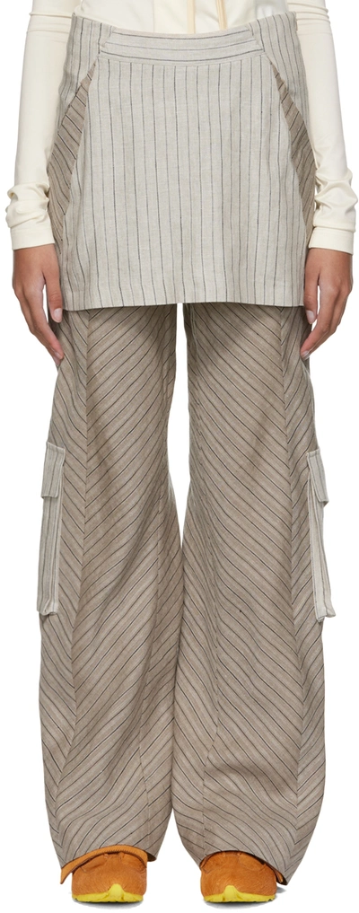 klko kostadinov Stripe トラウザーズ 【公式通販】