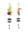 AMIR SLAMA PARROT-MOTIF DROP EARRINGS