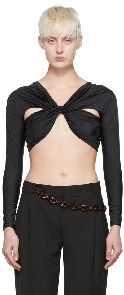 COPERNI BLACK NYLON BLOUSE