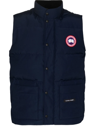 Canada Goose Freestyle Quilted Down Gilet In Blue