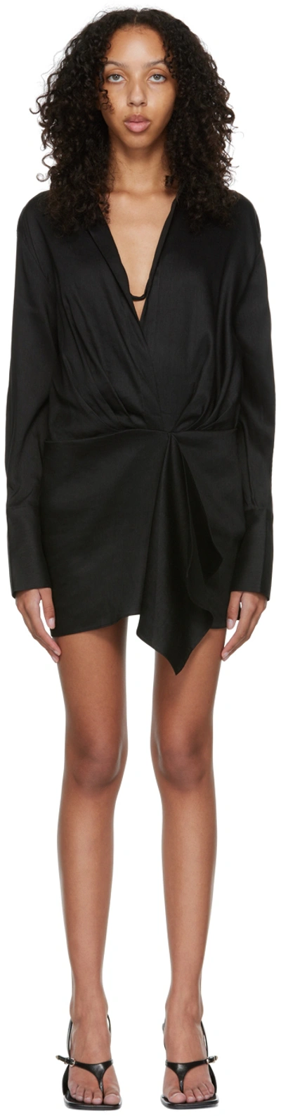 Gauge81 Black Naha Mini Dress In Black