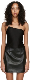 Gauge81 Black Viscose Bodysuit In Black