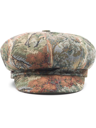 Stefan Cooke Jacquard Baker Boy Cap In Green | ModeSens Stefan Cooke Jacquard Baker Boy Cap In Green | ModeSens