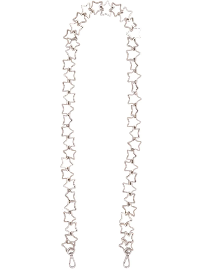 Stefan Cooke Star-logo Bag Strap In Silver | ModeSens Stefan Cooke Star-logo Bag Strap In Silver | ModeSens