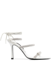 PHILIPP PLEIN CRYSTAL-EMBELLISHED 105MM STRAPPY SANDALS