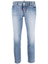 DSQUARED2 LOGO PATCH CROPPED JEANS