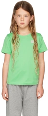 Acne Studios Kids' Mini Nash Face Patch T-shirt In Fern Green