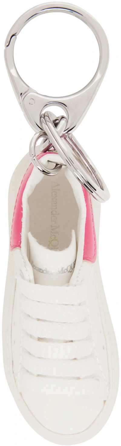 Alexander Mcqueen Key Ring In White