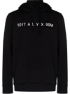 Alyx Logo-print Drawstring Hoodie In Black