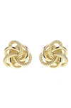 Lagos 18k Yellow Gold Love Knot Stud Earrings In Gold