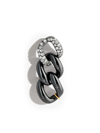 Shay 18kt Black Gold Diamond Chain Stud Earring In Black