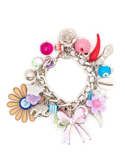 Amir Slama Multi-charm Chain Bracelet In Multicolour