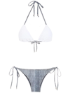 Amir Slama Colour-block Triangle Bikini In Multicolour