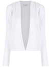 Amir Slama Hooded Open-front Cardigan In White
