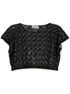 AMIR SLAMA CROPPED-KNITTED TOP