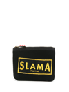 AMIR SLAMA EMBROIDERED-LOGO PURSE