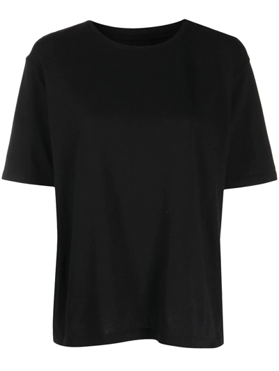 Khaite The Mae Logo-appliqué T-shirt In Black