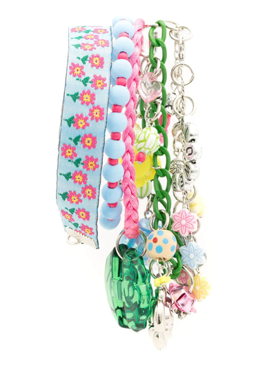 Amir Slama Multi-chain Bead Bracelet In Multicolour