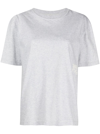 Alexander Wang Logo-print Cotton T-shirt In White