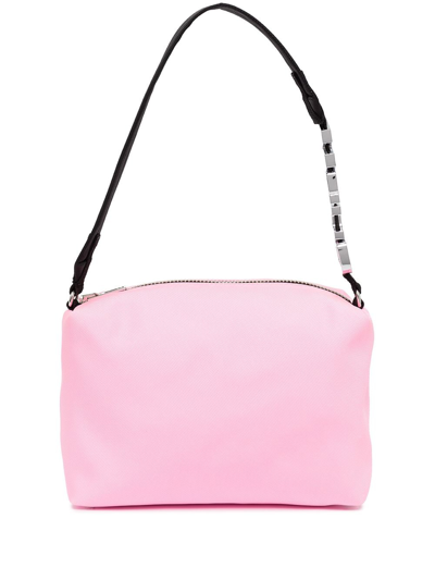 Alexander Wang 'heiress' Sport Logo Strap Nylon Shoulder Bag In Pink
