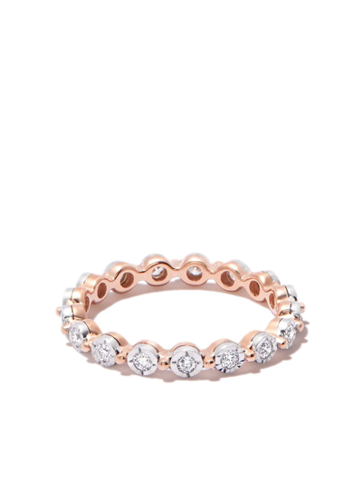 Dana Rebecca Designs 14k Rose Gold Ava Bea Diamond Eternity Ring In Pink