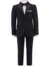 Moustache Peak Lapel Two-piece Suit In Black