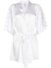 FLEUR OF ENGLAND ARIA LACE-PANEL ROBE