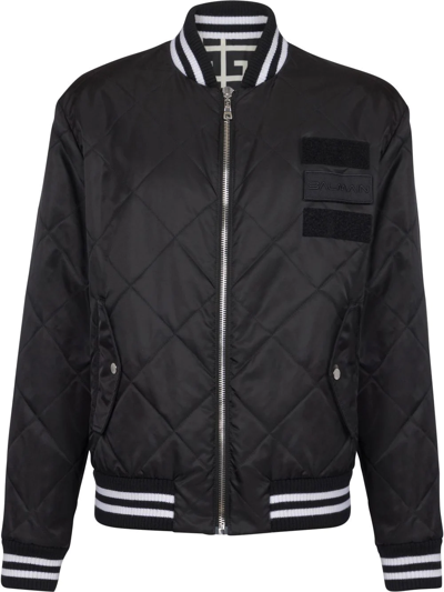 BALMAIN QUILTED BOMBER JACKET