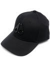 Moose Knuckles Mens Black W Black Logo Icon Logo-embellished Cotton-twill Cap 1size