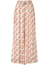 ULLA JOHNSON SAWYER WIDE FLORAL-PRINT TROUSERS