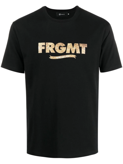 Medicom Toy X Fragment 2021 Fur Logo T恤 In Black