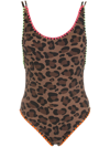 BRIGITTE TIFF LEOPARD-PRINT SWIMSUIT