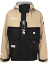 AAPE BY A BATHING APE COLOUR-BLOCK HOODED JACKET