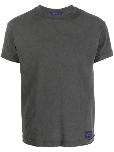 Tara Matthews X Granite Island Vintage-effect T-shirt In Grey