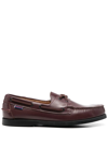 Sebago Dockside Portland Leather Boat Shoes In Brown
