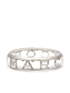 Marc Jacobs The Monogram Bangle Bracelet In Silver