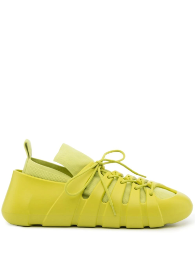Bottega Veneta Trail Chunky-sole Sneakers In Green