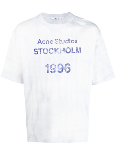 Acne Studios Logo印花棉t恤 In White