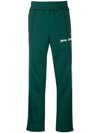 Palm Angels Logo Classic Track Pants In Verde