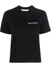 Palm Angels Classic Logo-print Cotton-jersey T-shirt In Nero