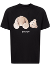 Palm Angels Broken Bear Graphic T-shirt In Black